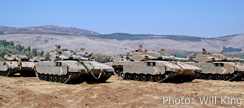 Israeli tanks recently in Lebanon