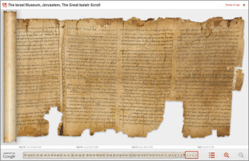 9-27-11 scrolls online Isaiah Scroll