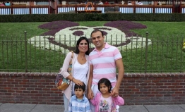 Iranian-American Pastor Saeed Abedini with his wife, Naghmeh, and his two children. While visiting his parents in Iran in July 2012, Abedini was arrested by the Iranian Revolutionary Guard for his previous Christian work in the country. (photo courtesy American Center of Law and Justice)