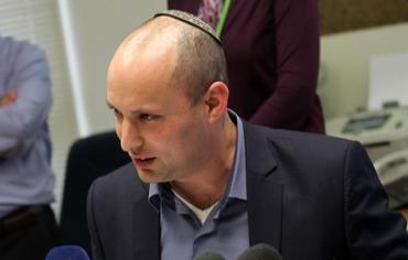 Naftali Bennett at a Bayit Yehudi faction meeting, February 18, 2013. Photo: Marc Israel Sellem/The Jerusalem Post