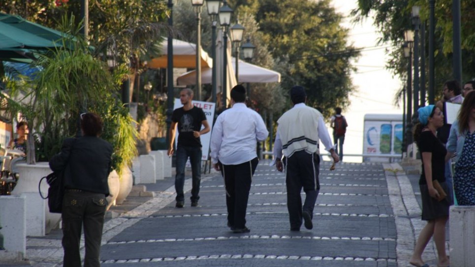The pedestrian mall at Founders' Street (photo credit: Shmuel Bar-Am)