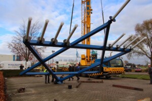 Raising the Hanukkiah in the Netherlands