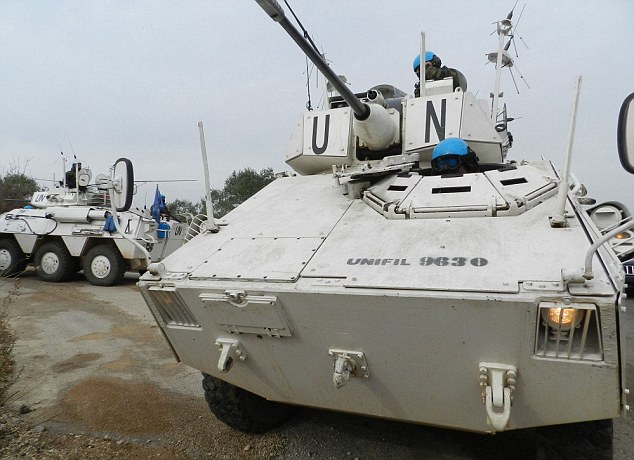 The UN Interim Force in Lebanon searches rocket launchers which fired from Lebanese territory this morning sparking the violence.