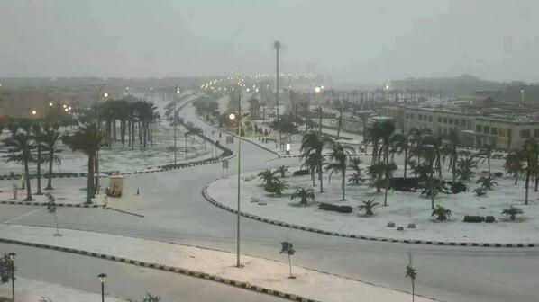 For the first time in 112 years, it snows in Cairo