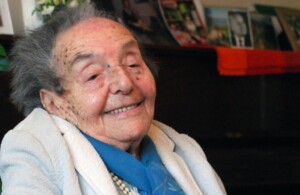 Alice Herz-Sommer, pictured here on her 107th birthday, is the subject of an Oscar-nominated documentary. (Polly Hancock)