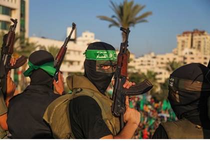 Hamas terrorists in Gaza