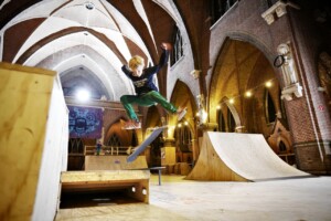 The former Roman Catholic Church of St. Joseph in Arnhem, Netherlands, one of hundreds of decommissioned churches, was turned into a skate park. Merlijn Doomernik for The Wall Street Journal