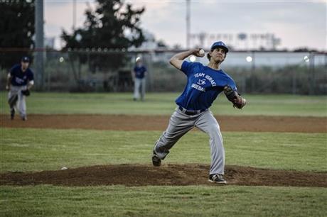 Israel baseball team pitcher Dean Kremer