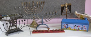 Hanukkah menorahs