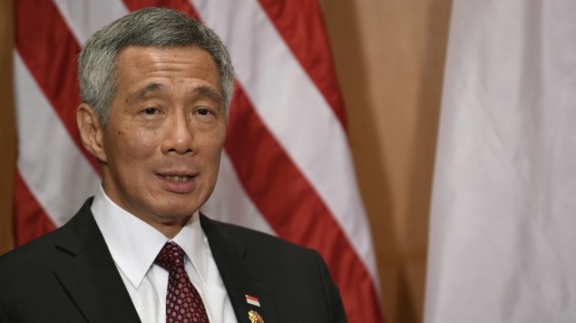 Singapore Prime Minister Lee Hsien Loong speaks during his meeting with President Barack Obama in Kuala Lumpur, Malaysia, Sunday, November 22, 2015 (AP Photo/Susan Walsh)