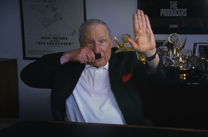 Mel Brooks doing a Hitler bit in an interview for